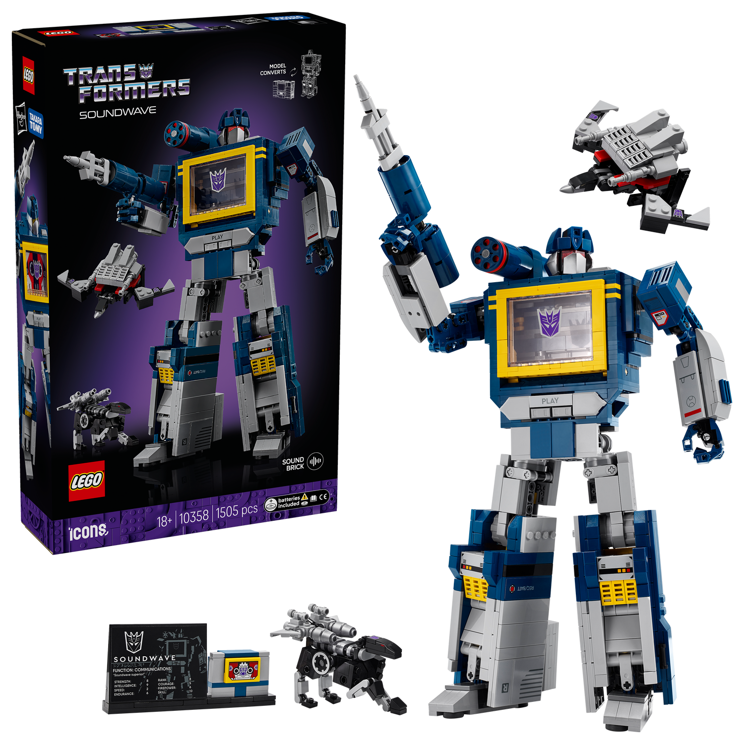 LEGO® ICONS™ Transformers: Soundwave