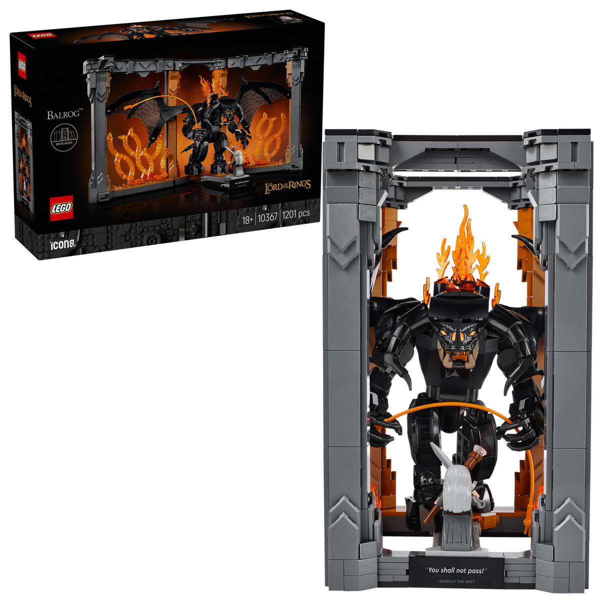 LEGO® ICONS™The Lord of the Rings: Balrog™ Book Nook