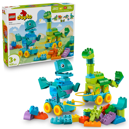 LEGO® DUPLO® 3in1 Dinosaurs on Wheels