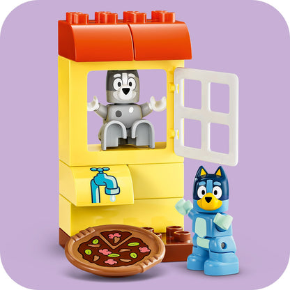 LEGO® DUPLO® Bluey Pizza Girls with Muffin and Bluey