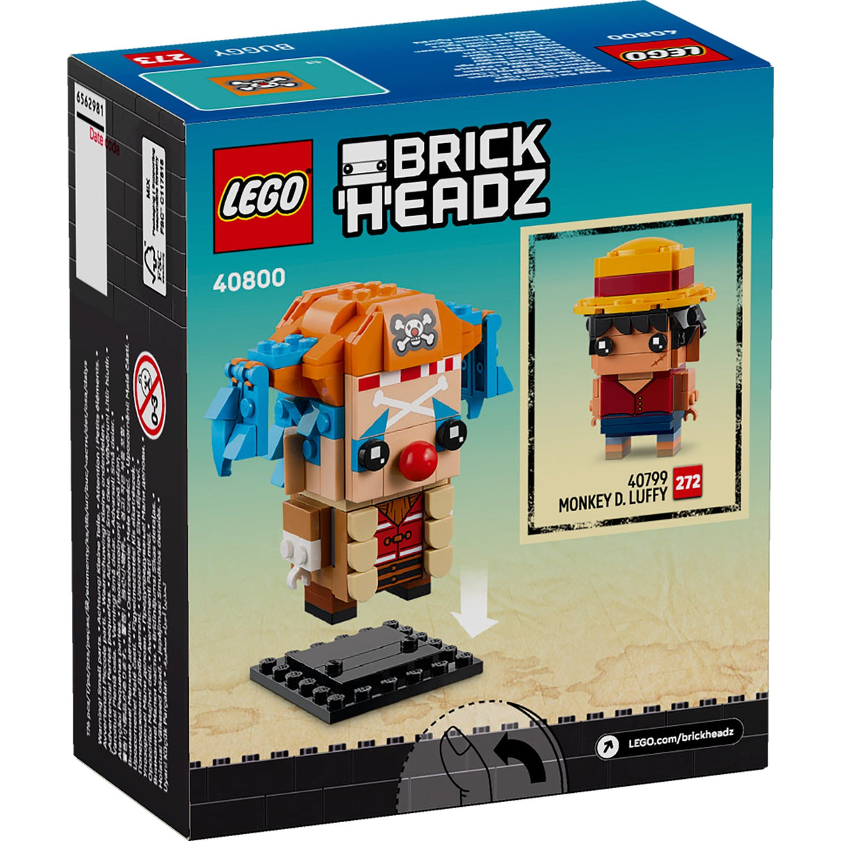 LEGO® BrickHeadz™ Buggy the Clown Figure