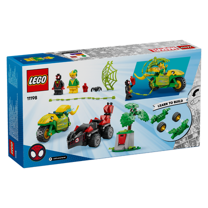 LEGO® 11198 Marvel Spidey And His Amazing Friends Spin and Electro Dinosaur Vehicle Chase