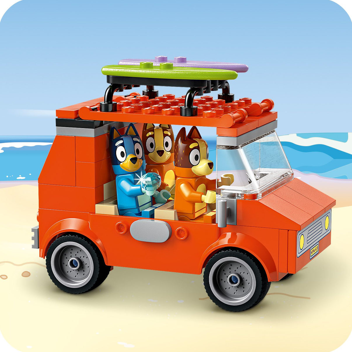 LEGO® Bluey: Bluey’s Beach & Family Car Trip