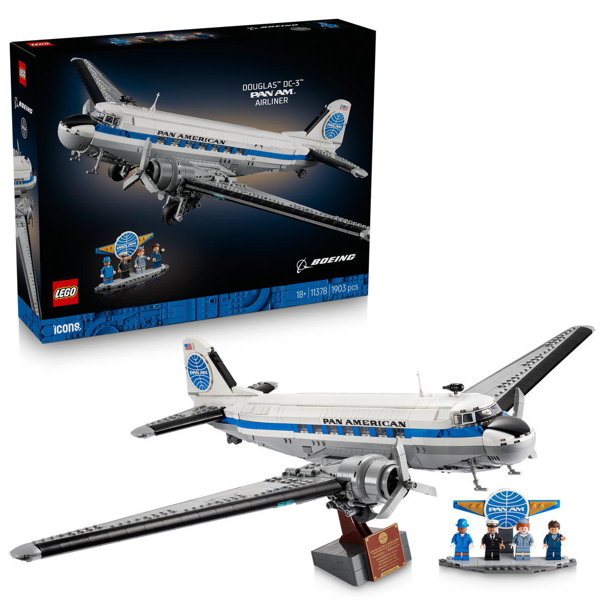 LEGO® Icons Douglas™ DC-3™ PAN AM® Airliner