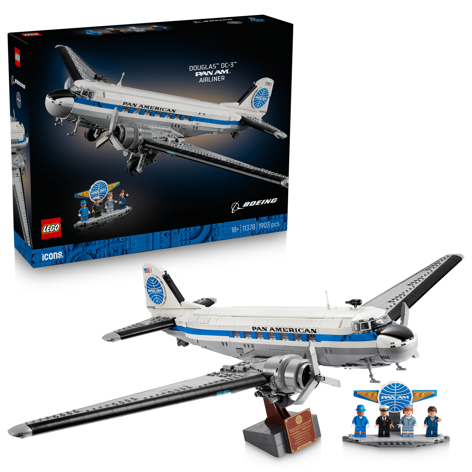 LEGO® Icons Douglas™ DC-3™ PAN AM® Airliner