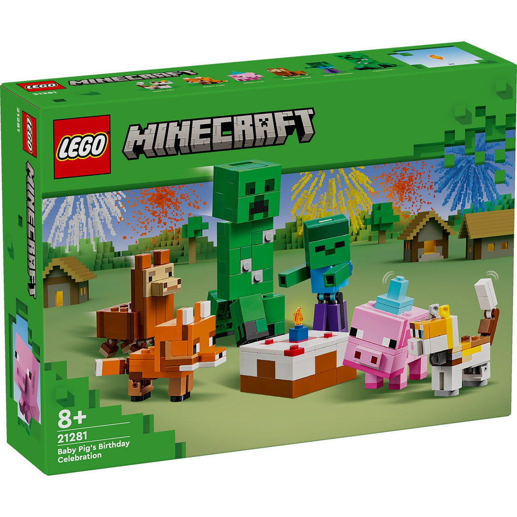 LEGO® 21281 Minecraft Baby Pig’s Birthday Celebration