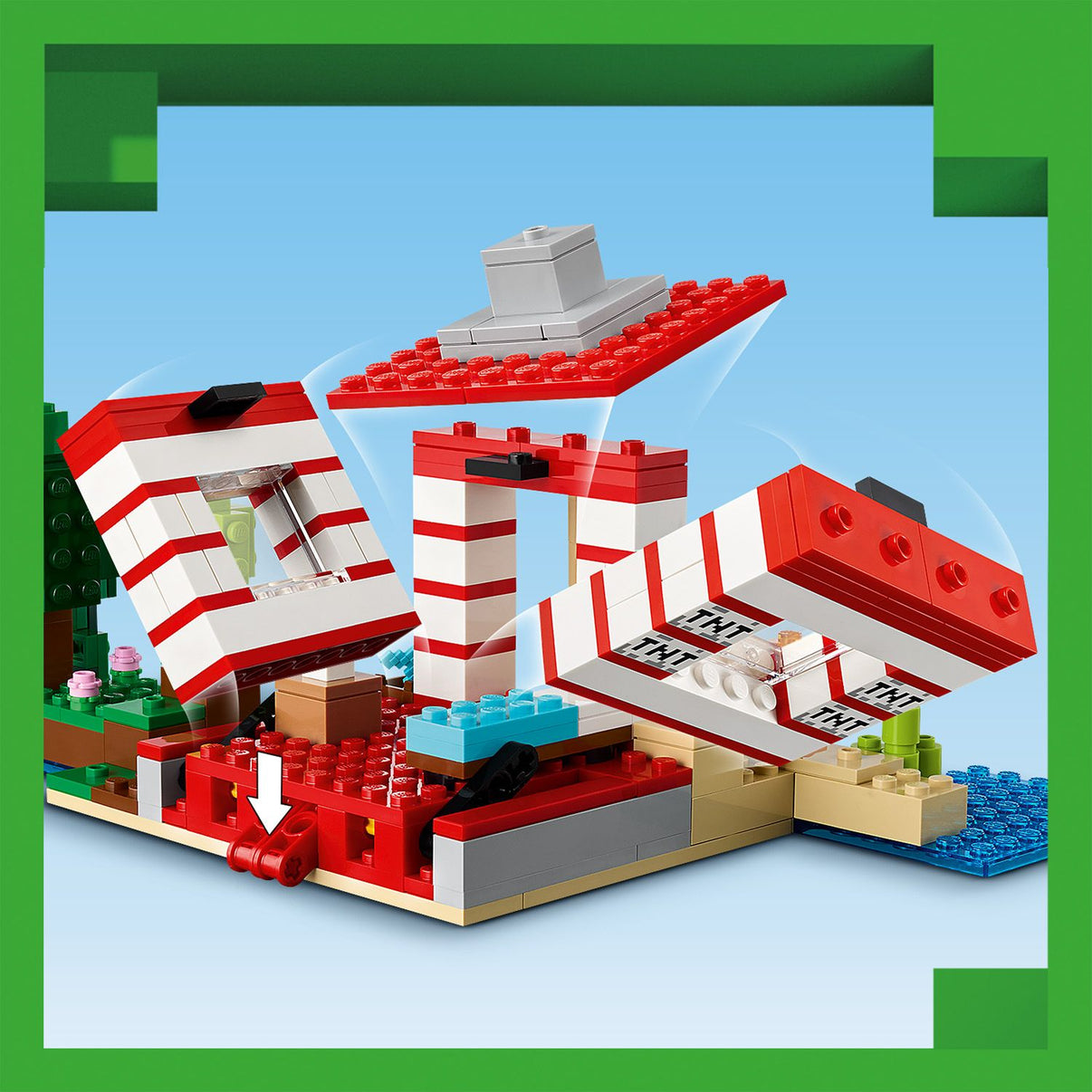 LEGO® Minecraft® The TNT Jungle House