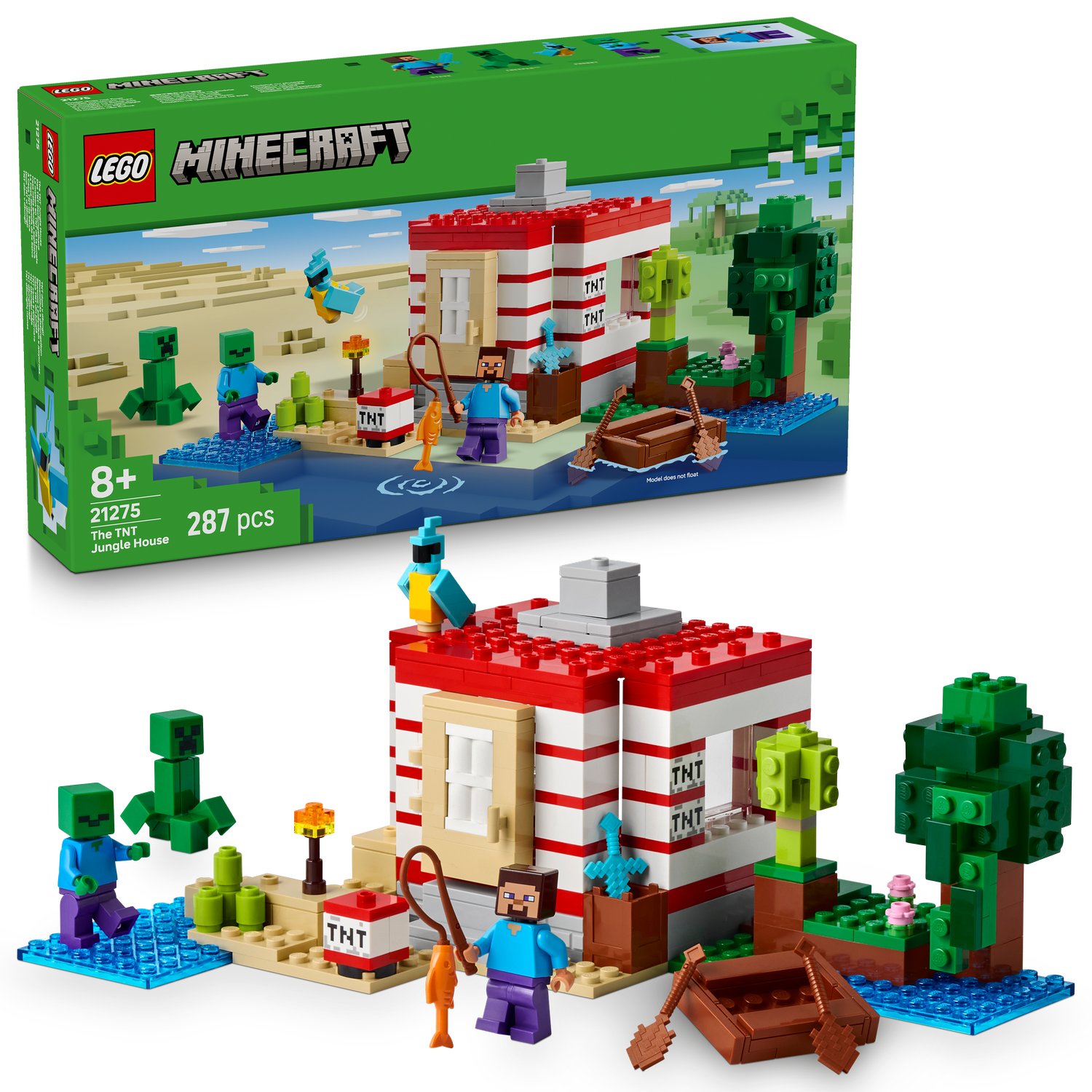 LEGO® Minecraft® The TNT Jungle House