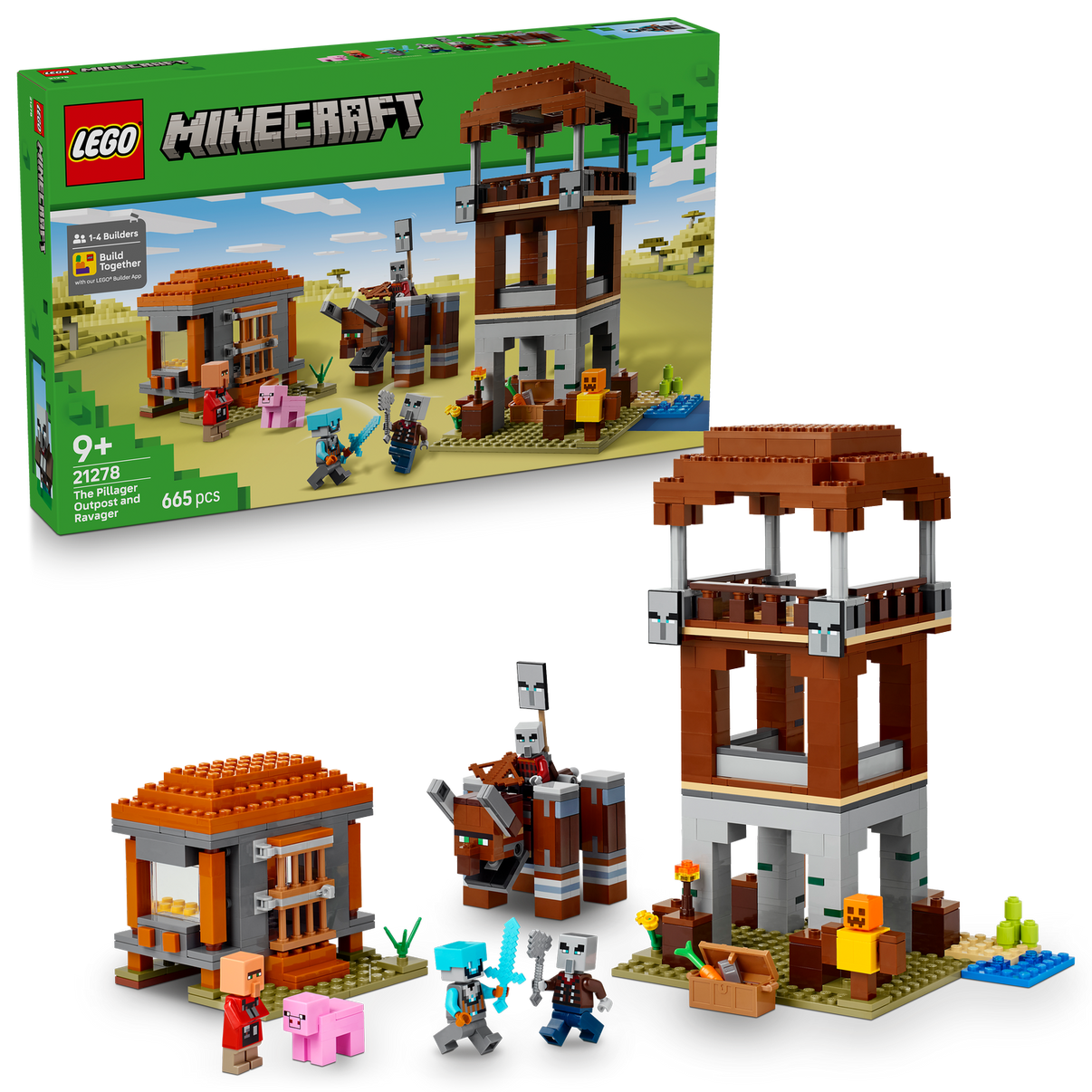 LEGO® Minecraft® The Pillager Outpost and Ravager