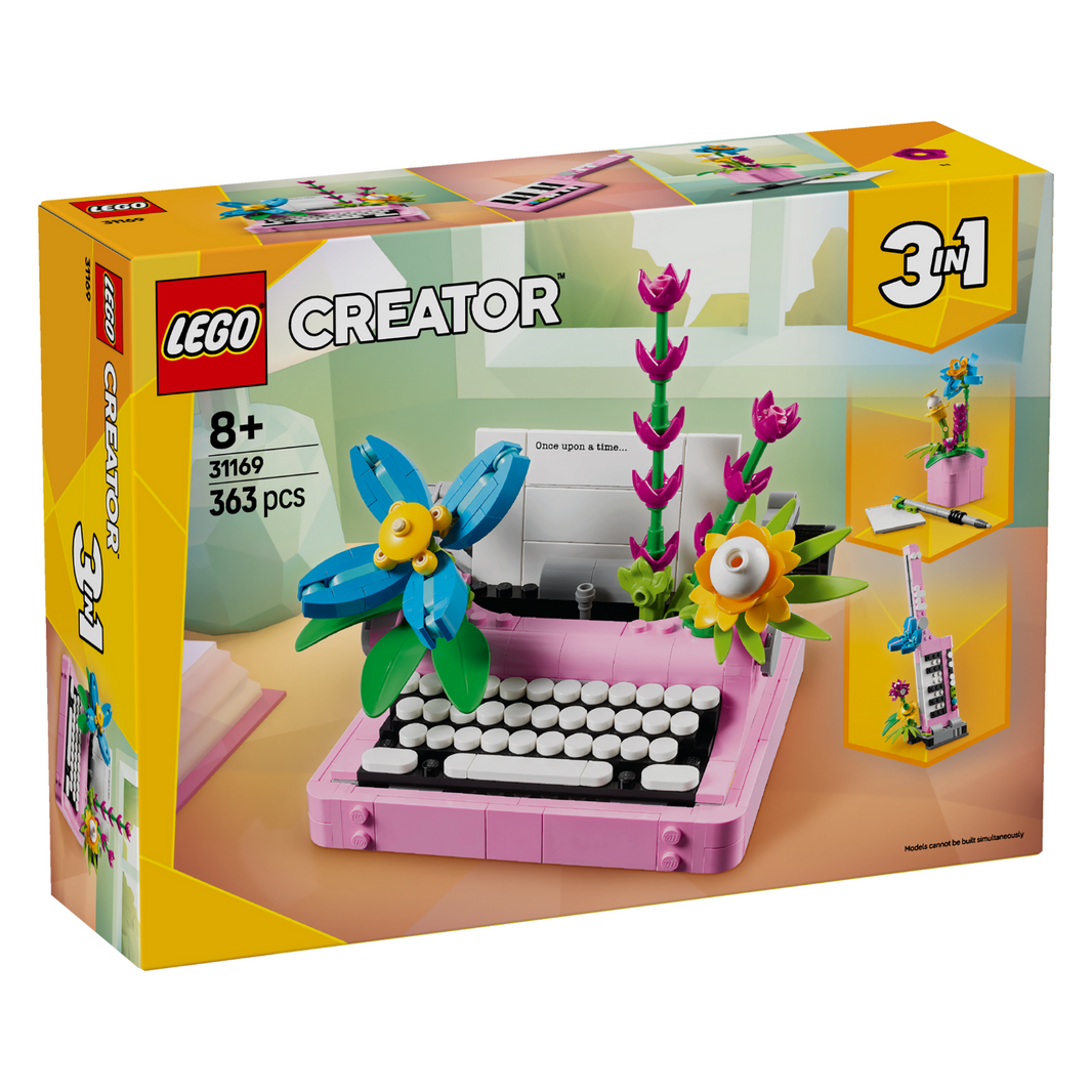 LEGO® 31169 Creator 3-in-1 Typewriter with Flowers