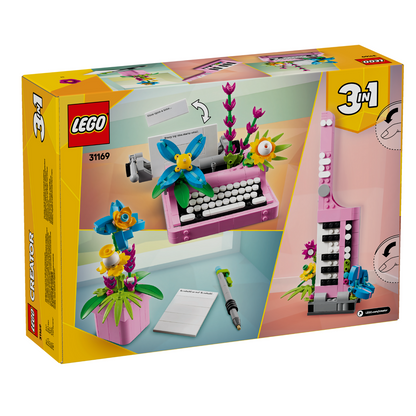 LEGO® 31169 Creator 3-in-1 Typewriter with Flowers