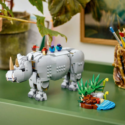 LEGO® Creator 3-in-1 Wild Animals: Majestic Rhino with Birds