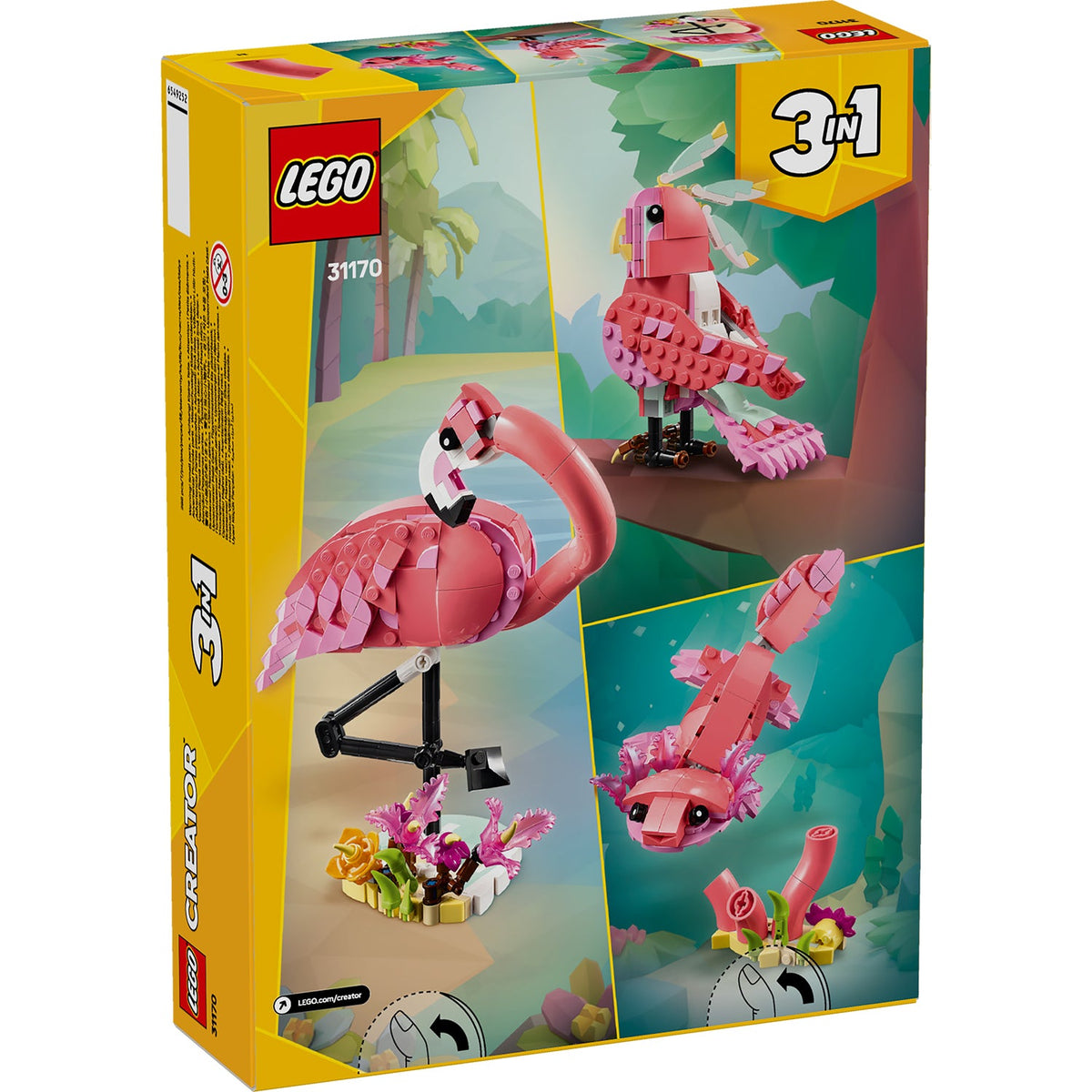 LEGO® Creator 3-in-1 Wild Animals: Pink Flamingo