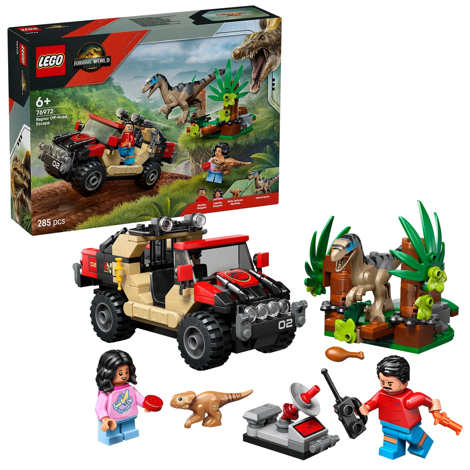 LEGO® Jurassic World Raptor Off-Road Escape