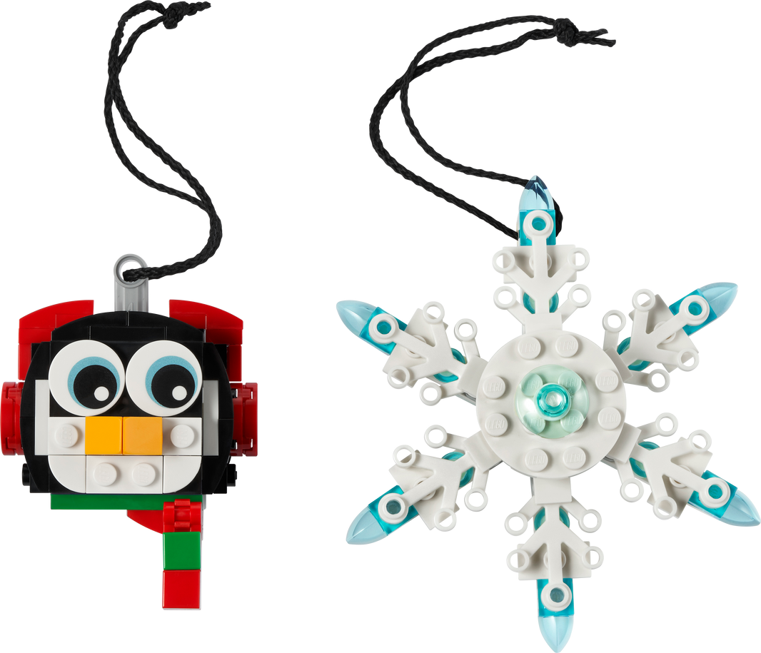 Penguin & Snowflake Christmas Ornament