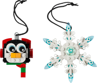 Penguin & Snowflake Christmas Ornament