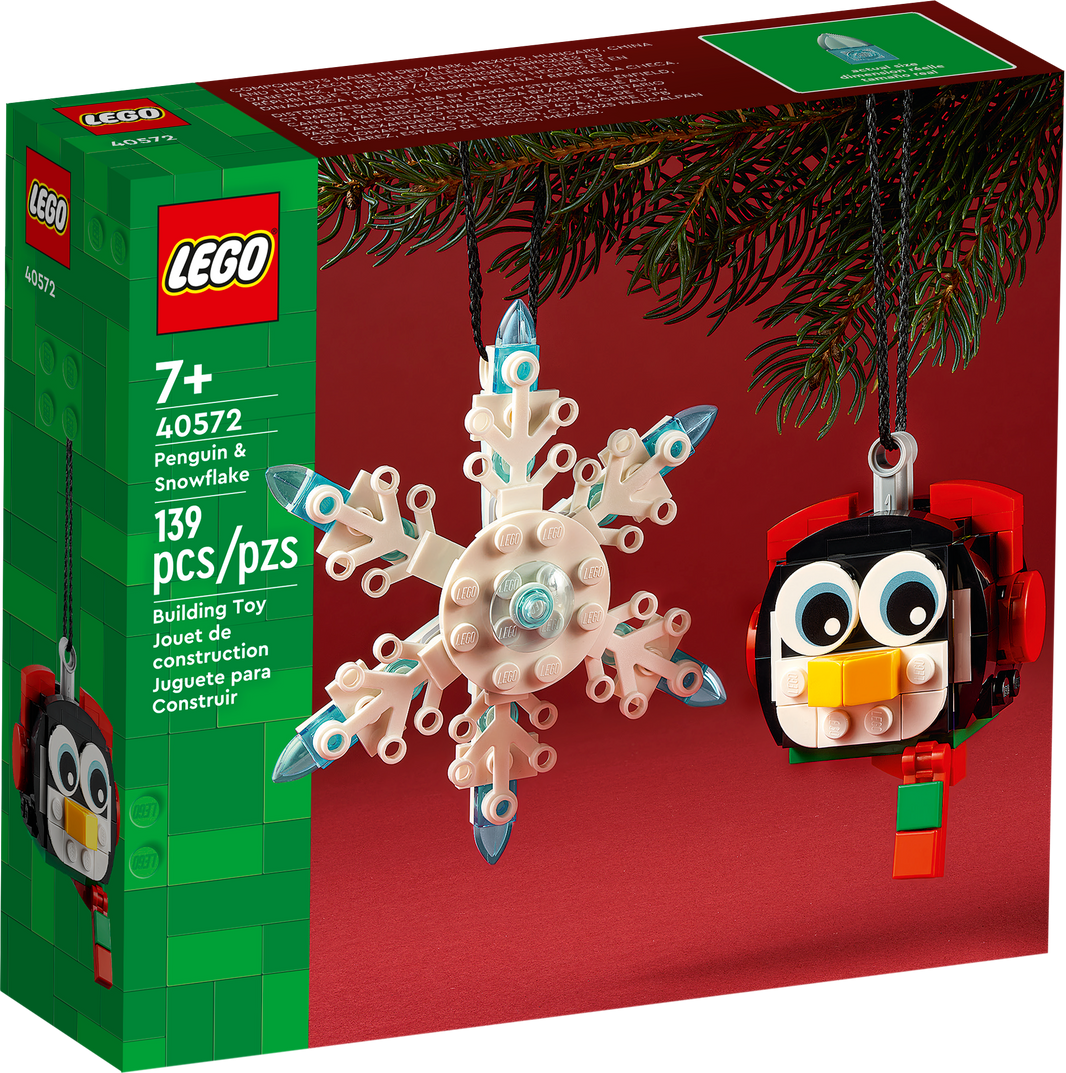 Penguin & Snowflake Christmas Ornament