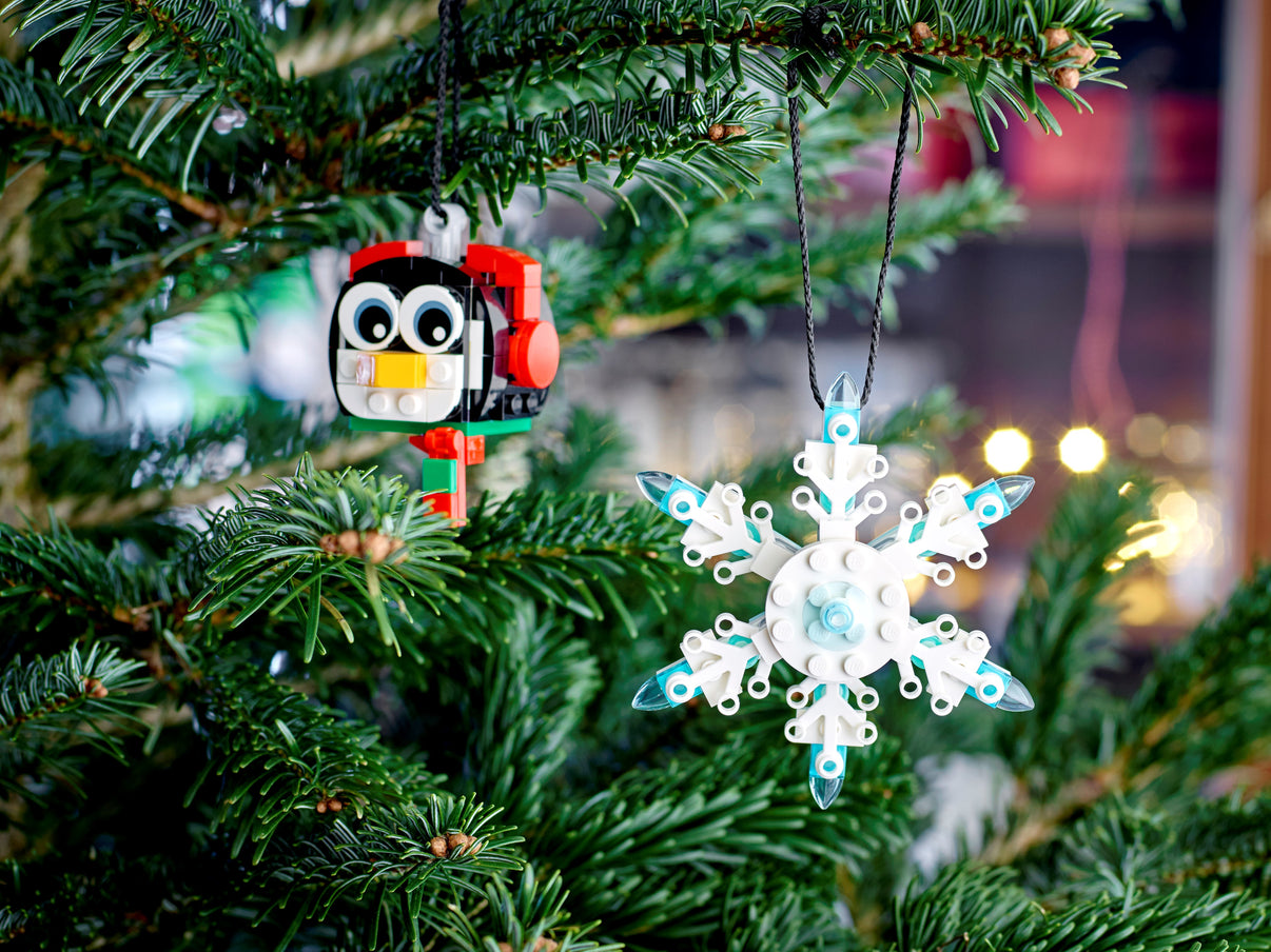 Penguin & Snowflake Christmas Ornament