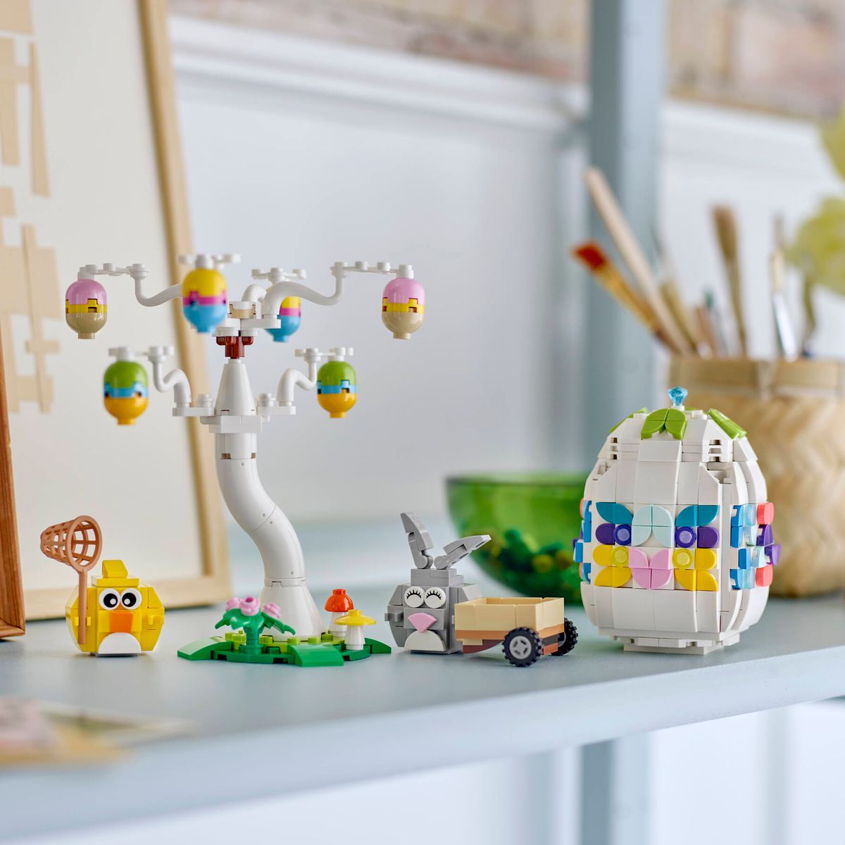 Easter Bunny and Chick Egg Hunt
