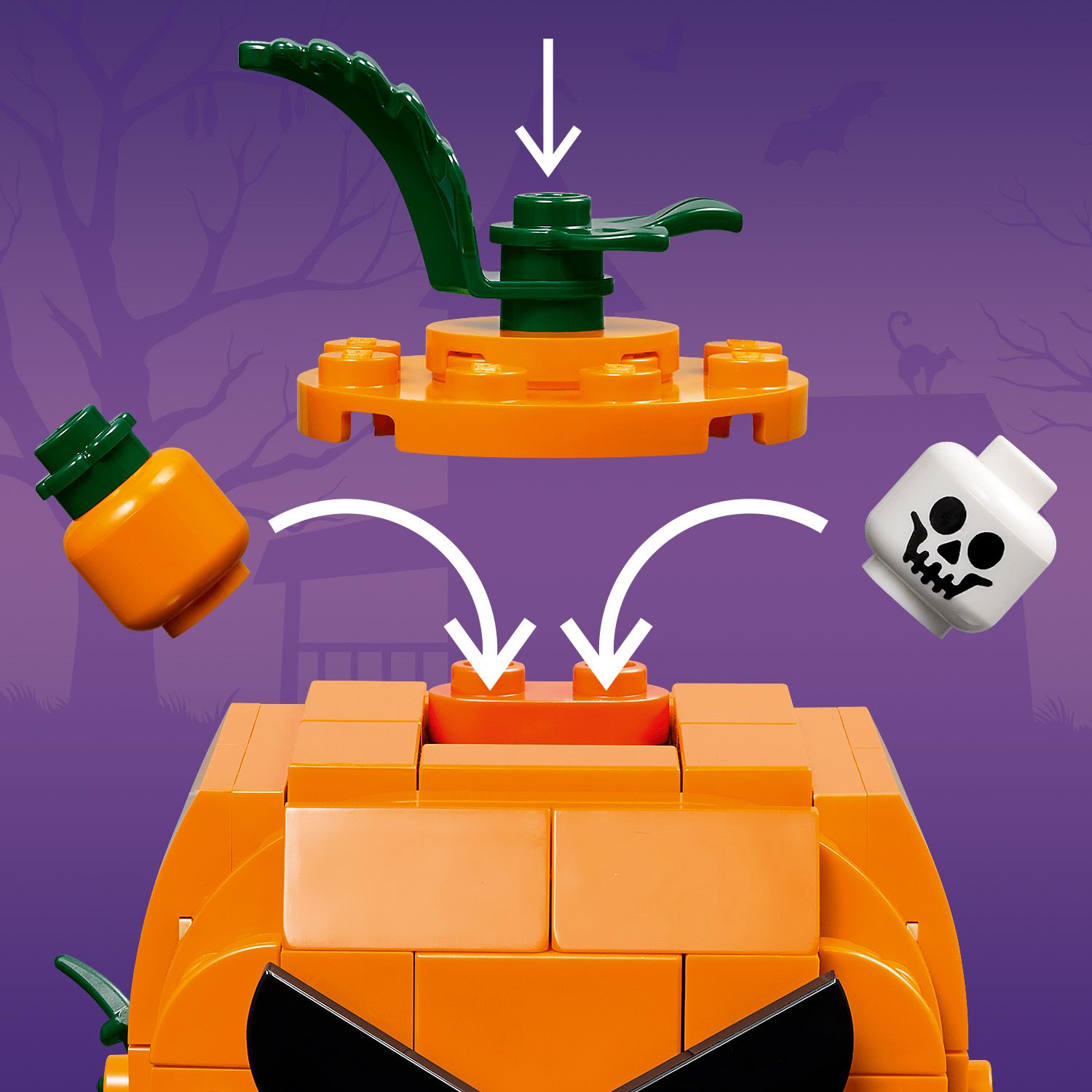 LEGO® Jack-O-Lantern Pickup Truck