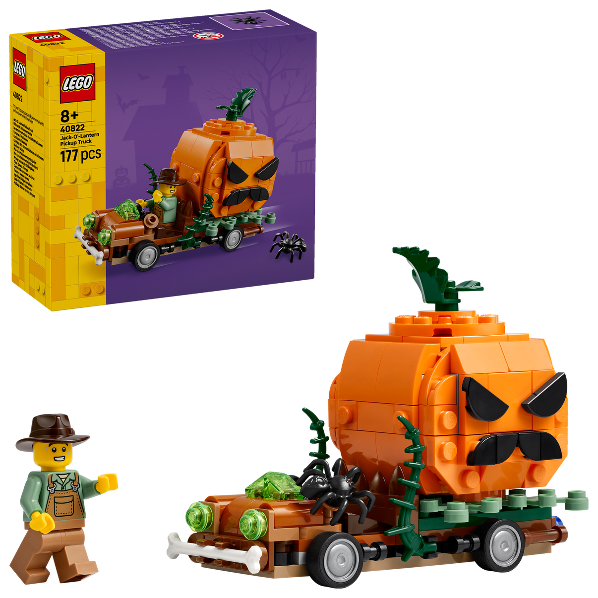 LEGO® Jack-O-Lantern Pickup Truck