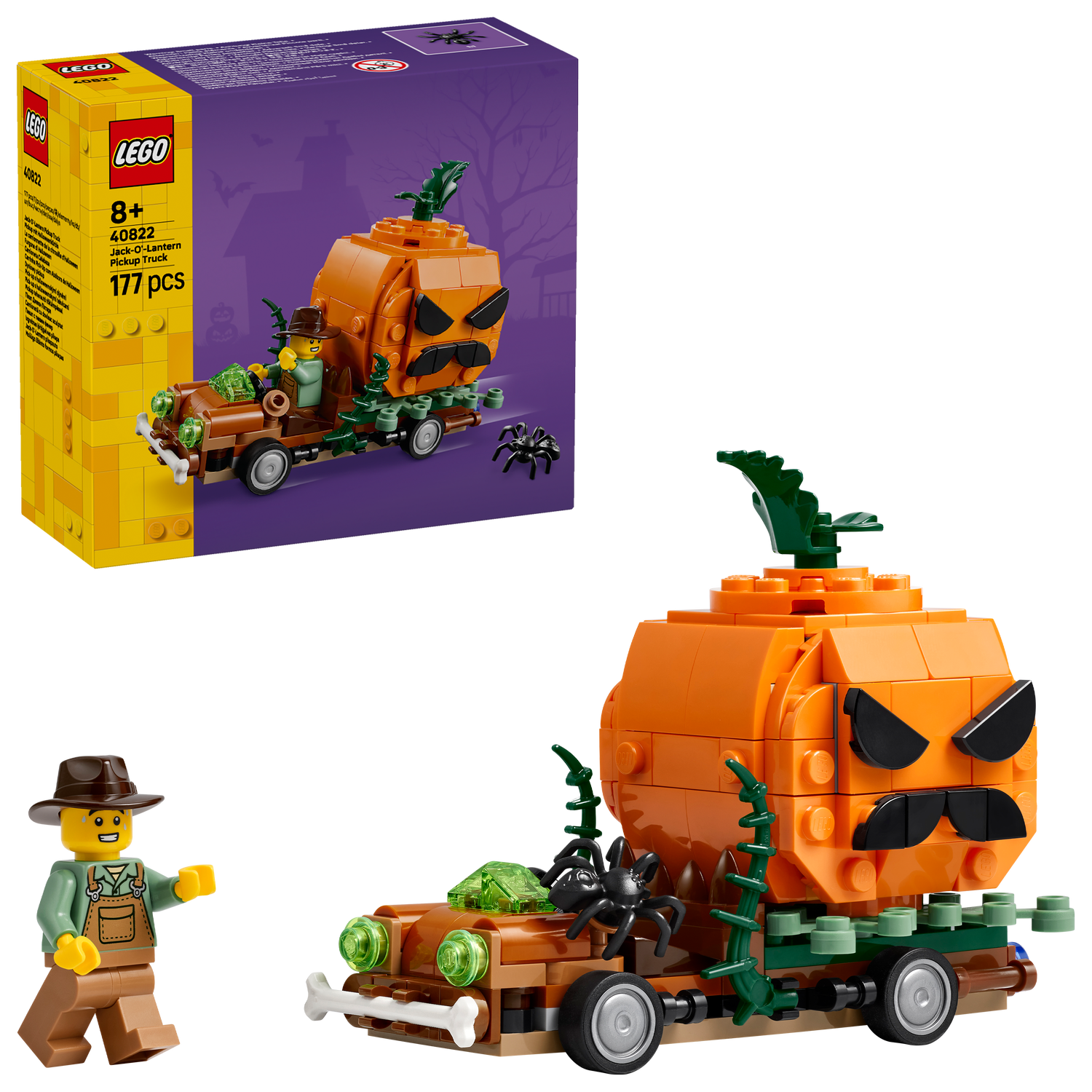 LEGO® Jack-O-Lantern Pickup Truck