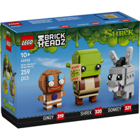 LEGO® BrickHeadz™ Shrek, Donkey & Gingy Figures