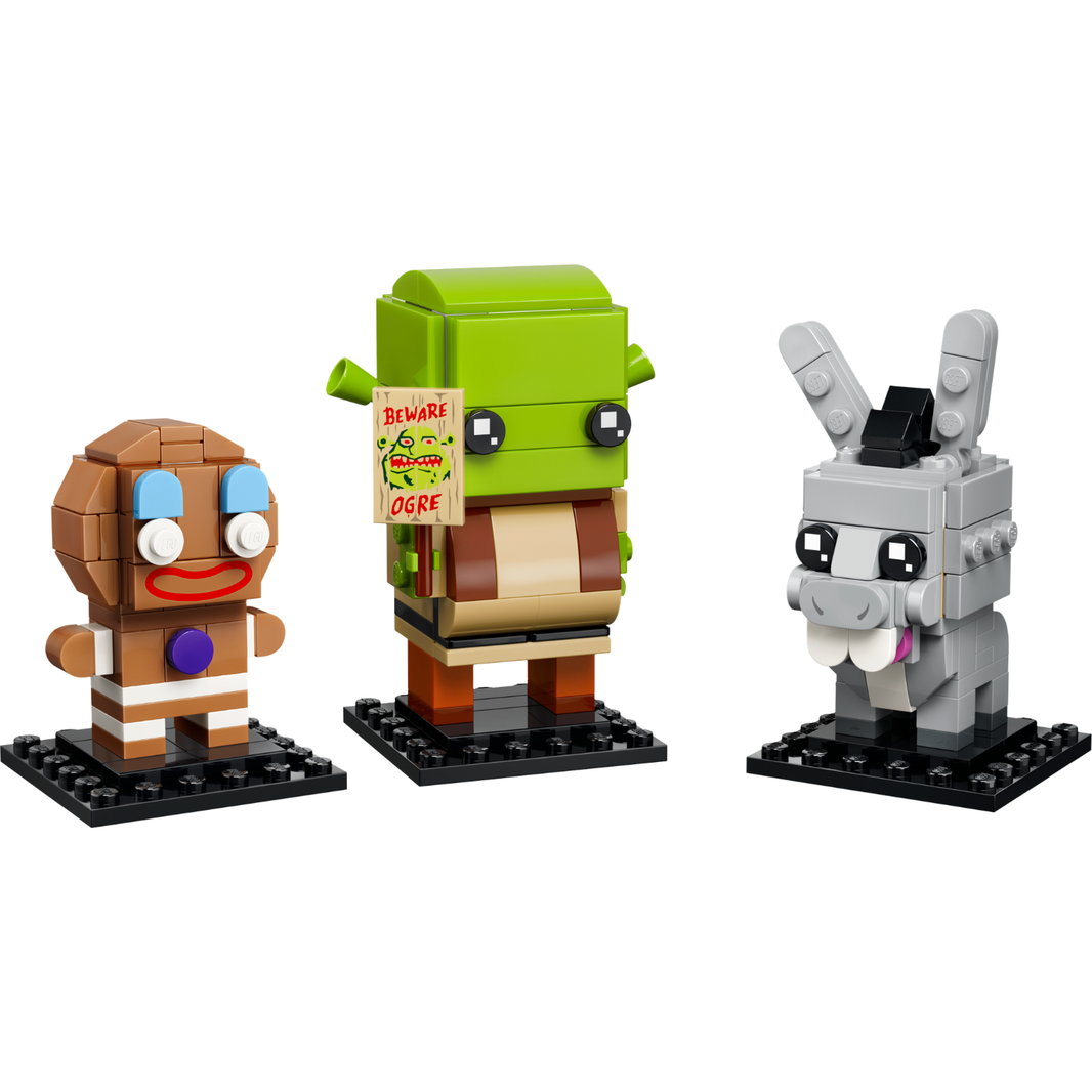 LEGO® BrickHeadz™ Shrek, Donkey & Gingy Figures
