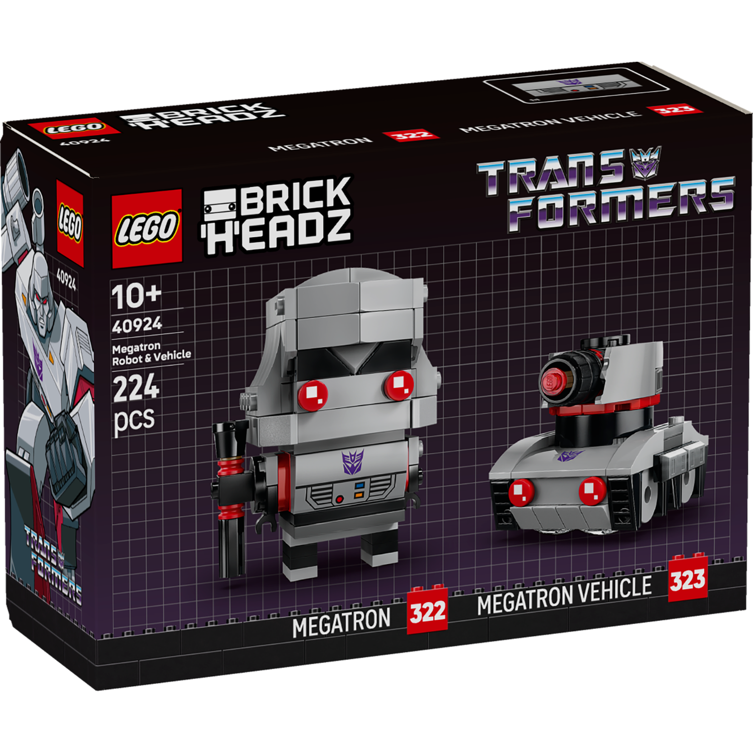 LEGO® BrickHeadz™ Transformers Megatron Robot & Vehicle