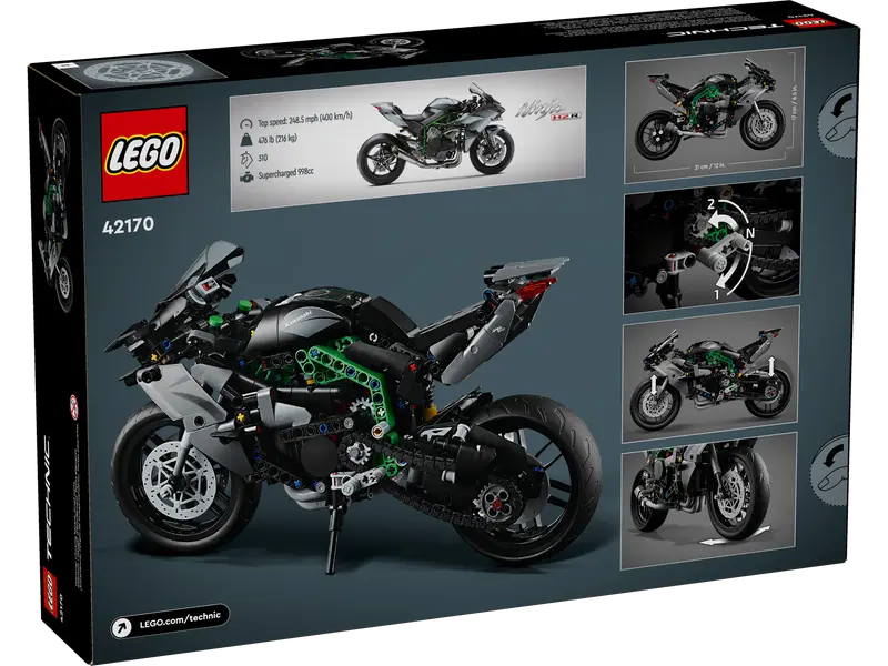 LEGO  42170 Technic Kawasaki Ninja H2R Motorcycle