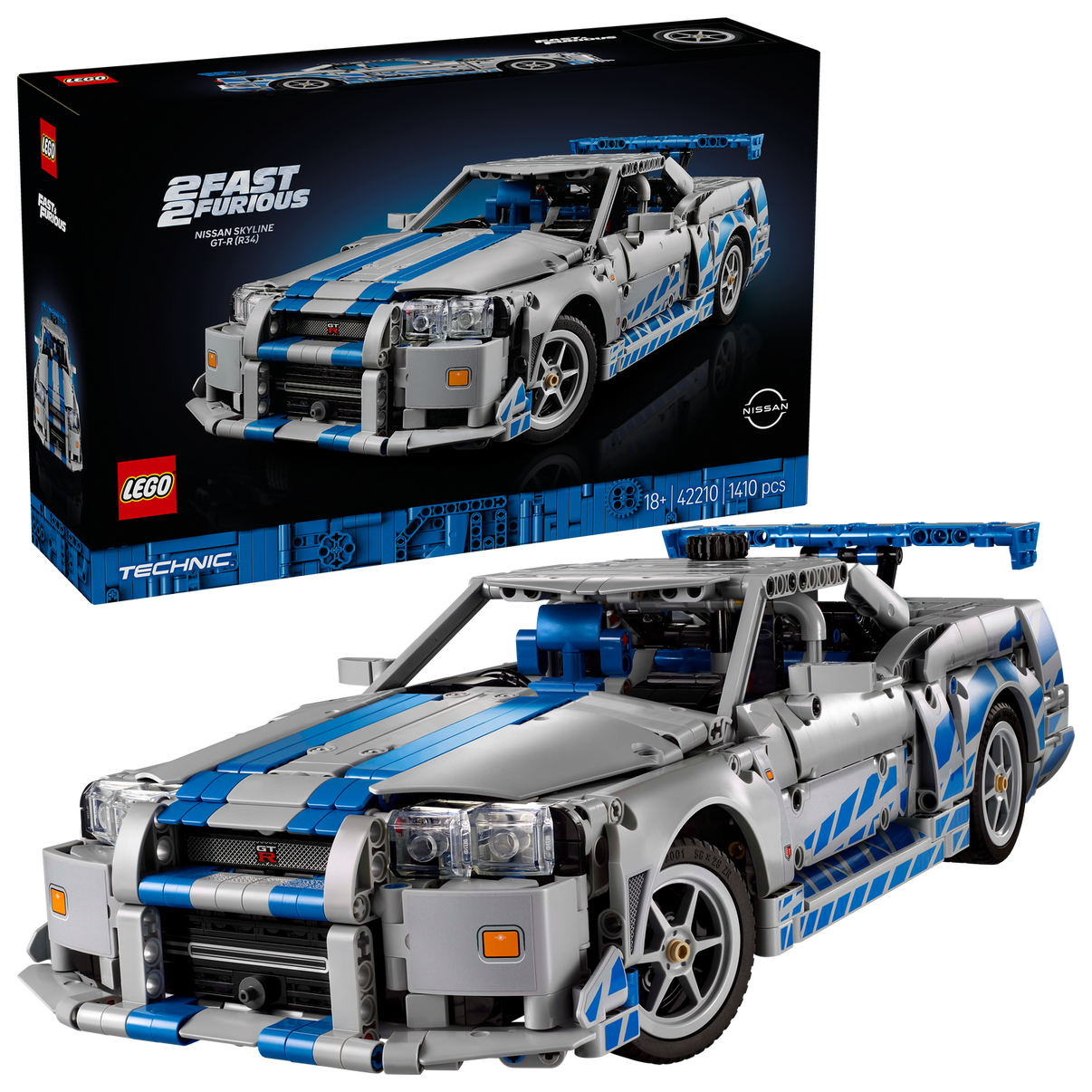 LEGO® Technic 2 Fast 2 Furious Nissan Skyline GT-R (R34) Car
