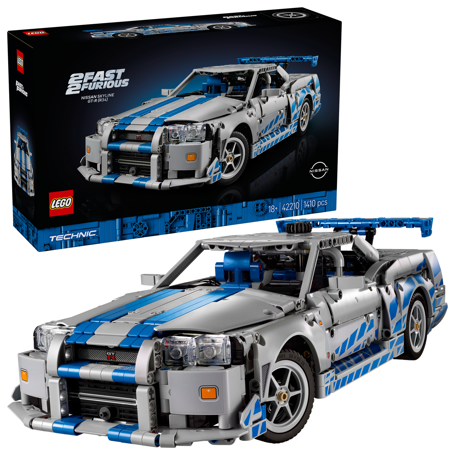 LEGO® Technic 2 Fast 2 Furious Nissan Skyline GT-R (R34) Car