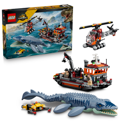 LEGO® Jurassic World Mosasaurus Dinosaur Boat Attack