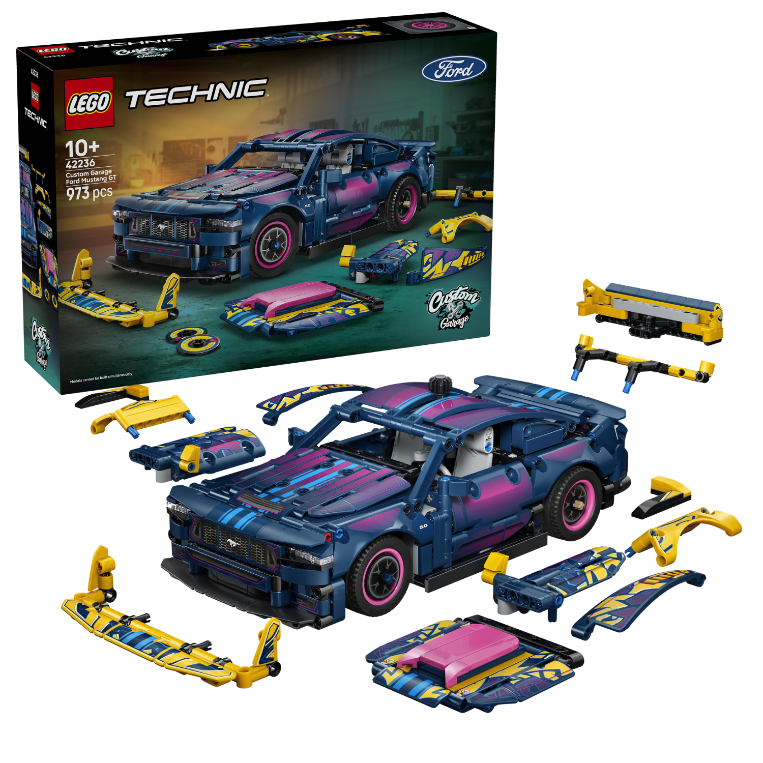 LEGO® Technic Custom Garage Ford Mustang GT Car