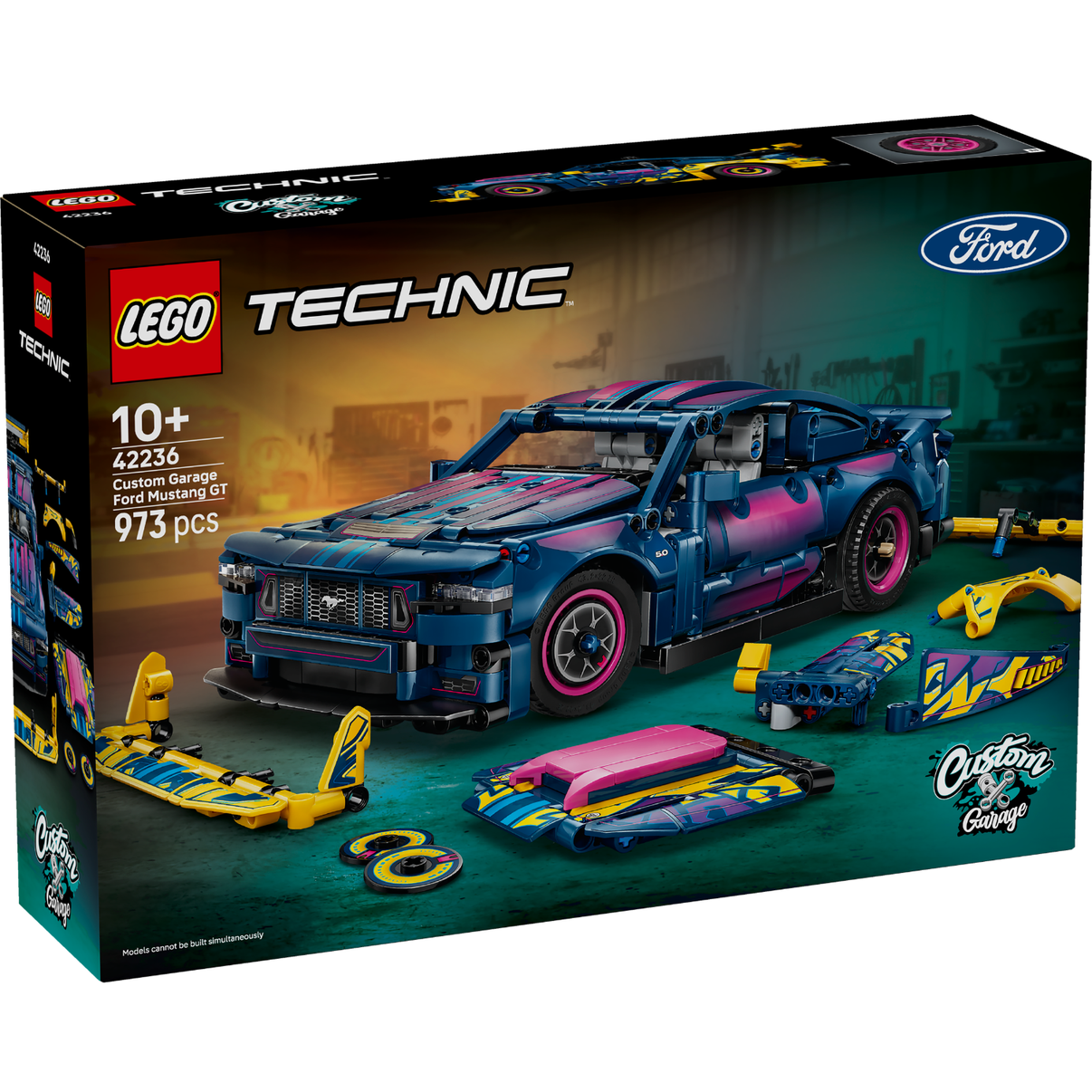LEGO® Technic Custom Garage Ford Mustang GT Car