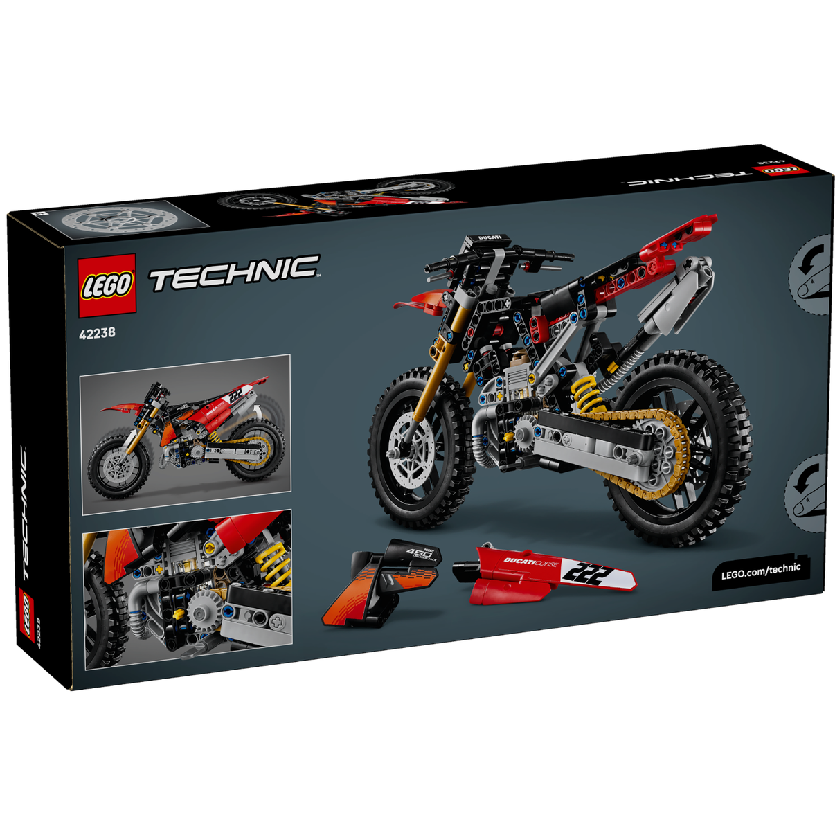 LEGO® Technic Ducati Desmo450 MX Factory Motorcycle