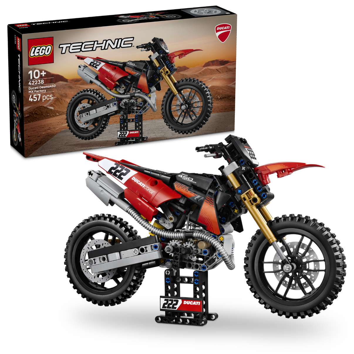 LEGO® Technic Ducati Desmo450 MX Factory Motorcycle