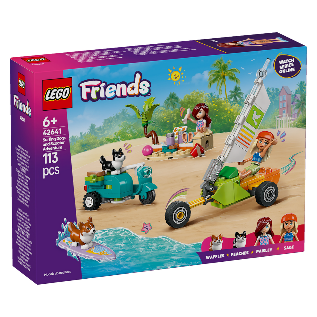 LEGO® 42641 Friends™ Surfing Dogs and Scooter Adventure