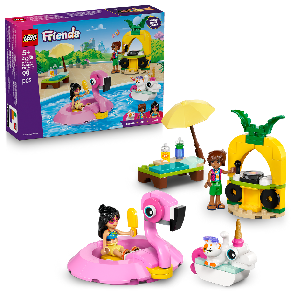 LEGO® Friends™ Unicorn & Flamingo Pool Party