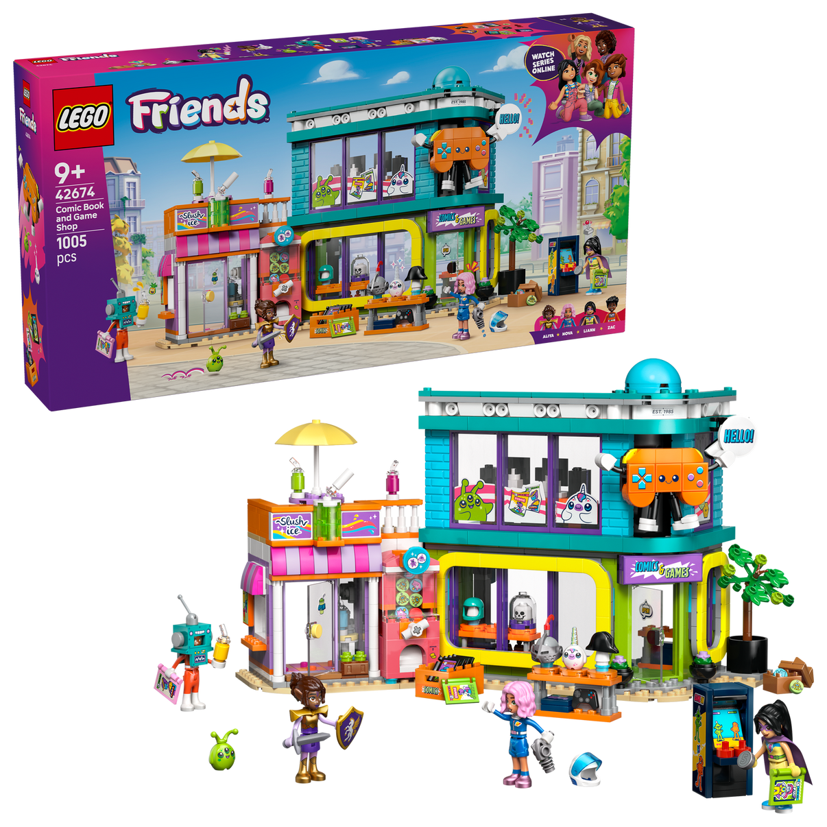 LEGO® Friends™ Comic Book and Game Store