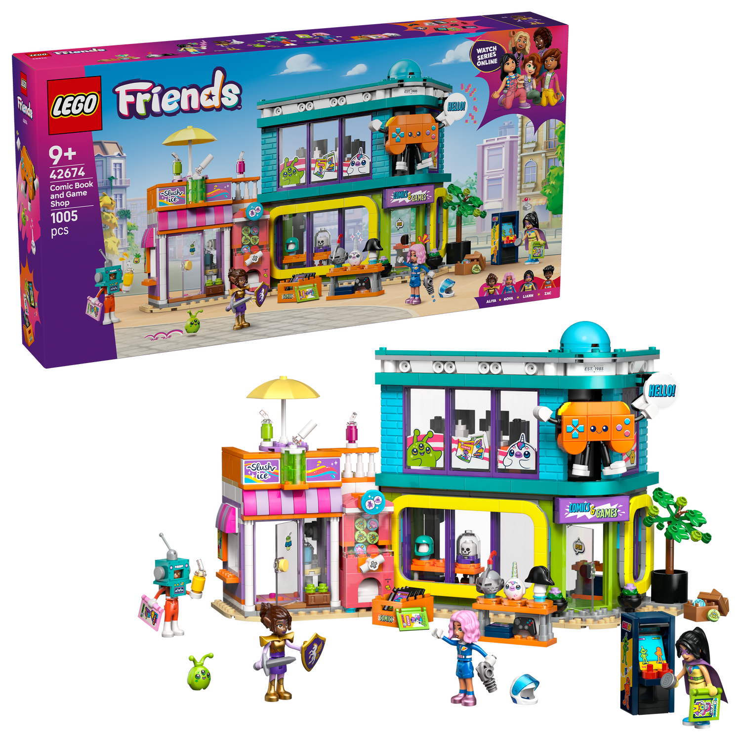 LEGO® Friends™ Comic Book and Game Store