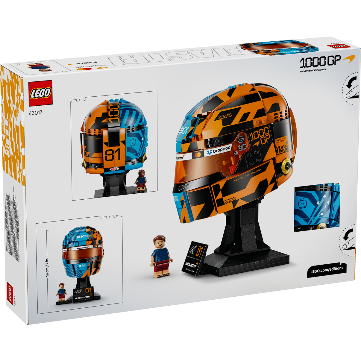 LEGO® Editions McLaren Mastercard F1® Team Oscar Piastri Helmet