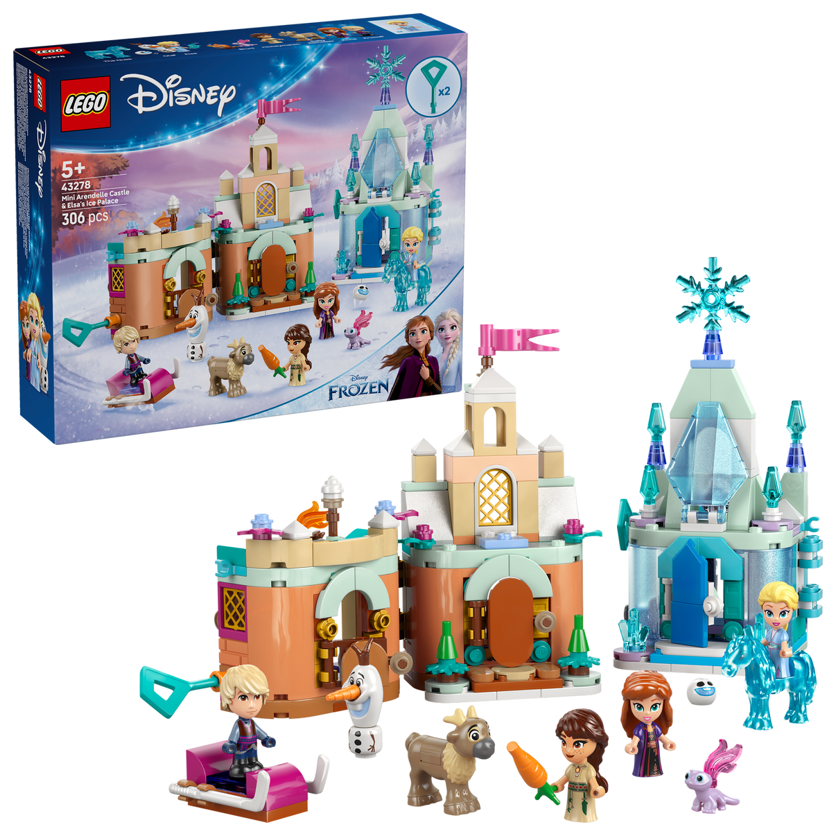 LEGO® Disney™ Mini Arendelle Castle & Elsa's Ice Palace