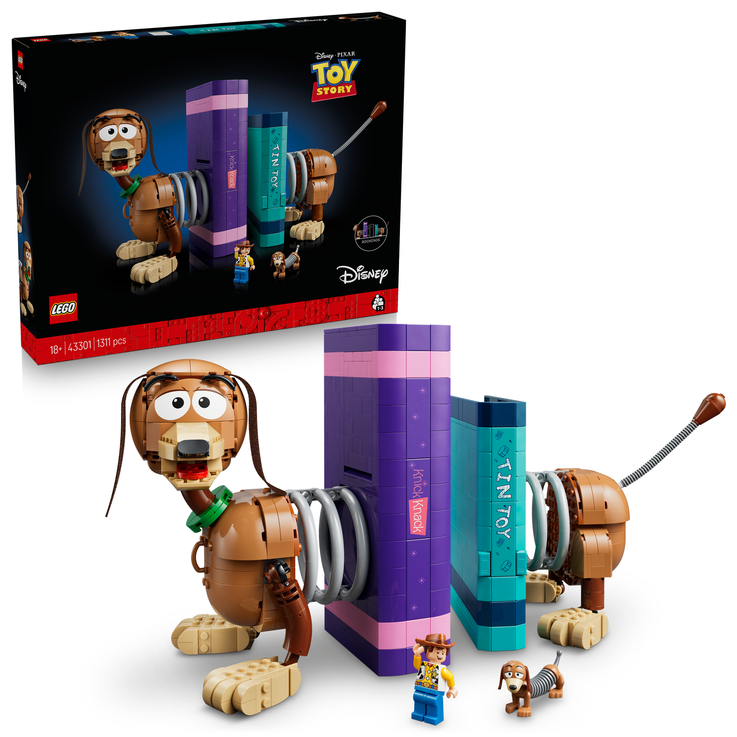 LEGO® | Disney and Pixar Toy Story Slinky Dog Bookends