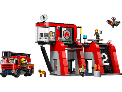LEGO  60414 City Fire Station with Fire Truck
