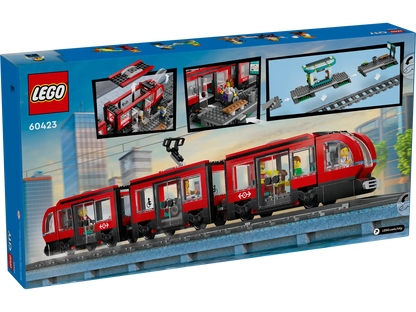 LEGO 60423 City Downtown Streetcar and Station