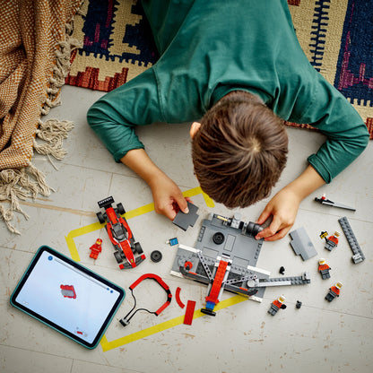 LEGO 60443 City F1® Pit Stop & Pit Crew with Ferrari Car