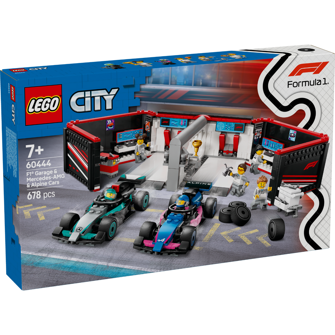 LEGO® 60444 City F1® Garage & Mercedes-AMG & Alpine Cars