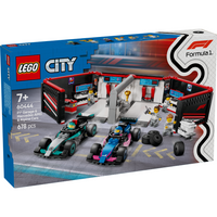 LEGO® 60444 City F1® Garage & Mercedes-AMG & Alpine Cars