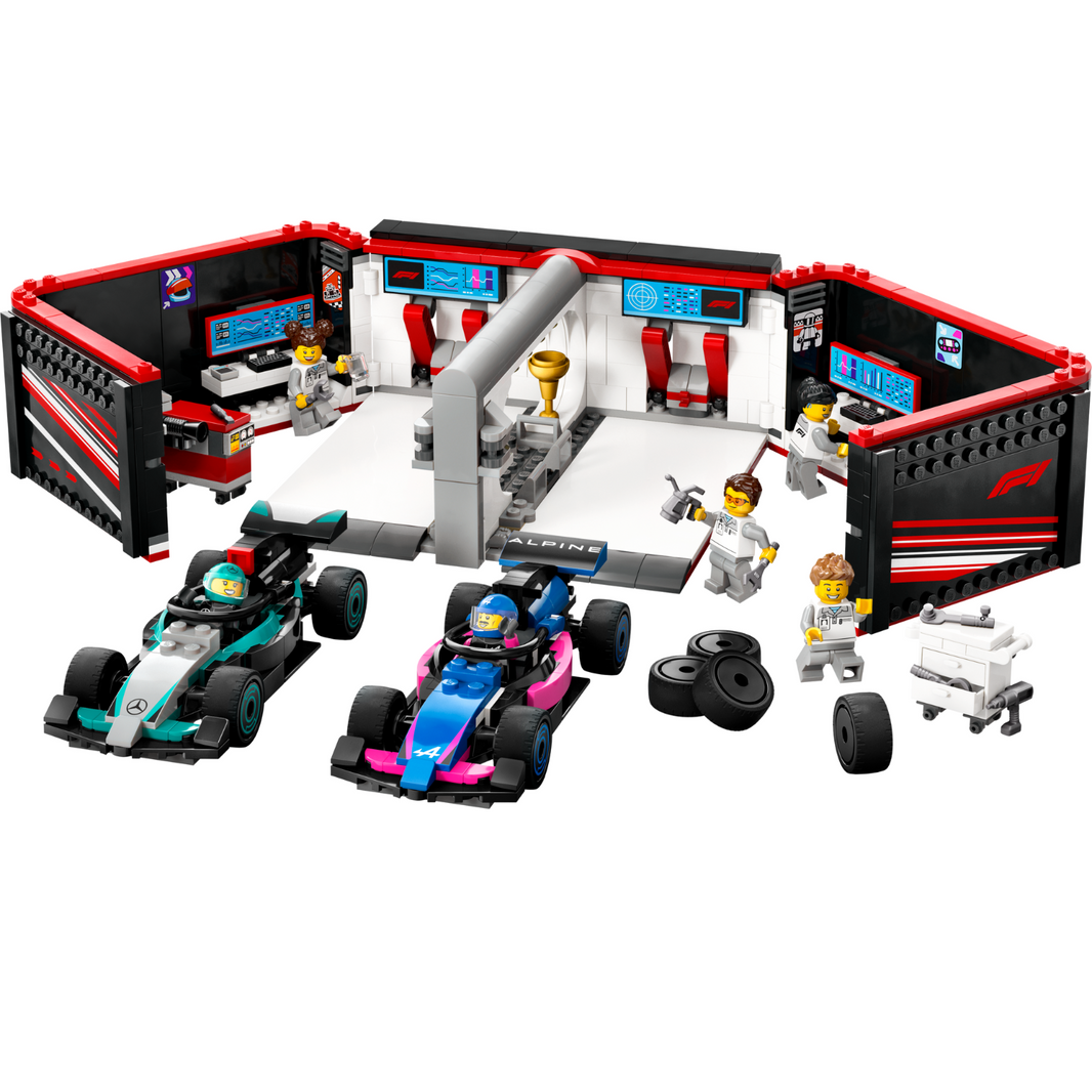 LEGO® 60444 City F1® Garage & Mercedes-AMG & Alpine Cars